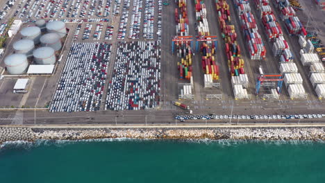 Hafen-Von-Málaga,-Kreuzfahrtschifffahrt,-Einfuhr-Von-In-Containern-Hergestellten-Produkten